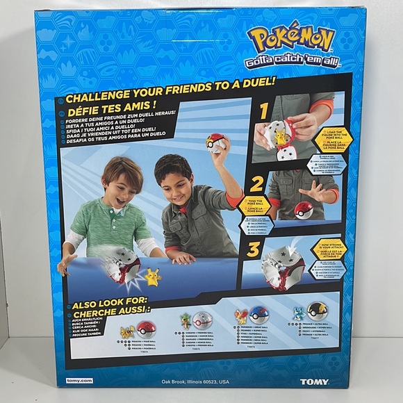 Tomy Pokemon Throw 'N' Pop Duel Pikachu Pokeball & Cubone Repeat Ball Figure Set - Picture 5 of 6